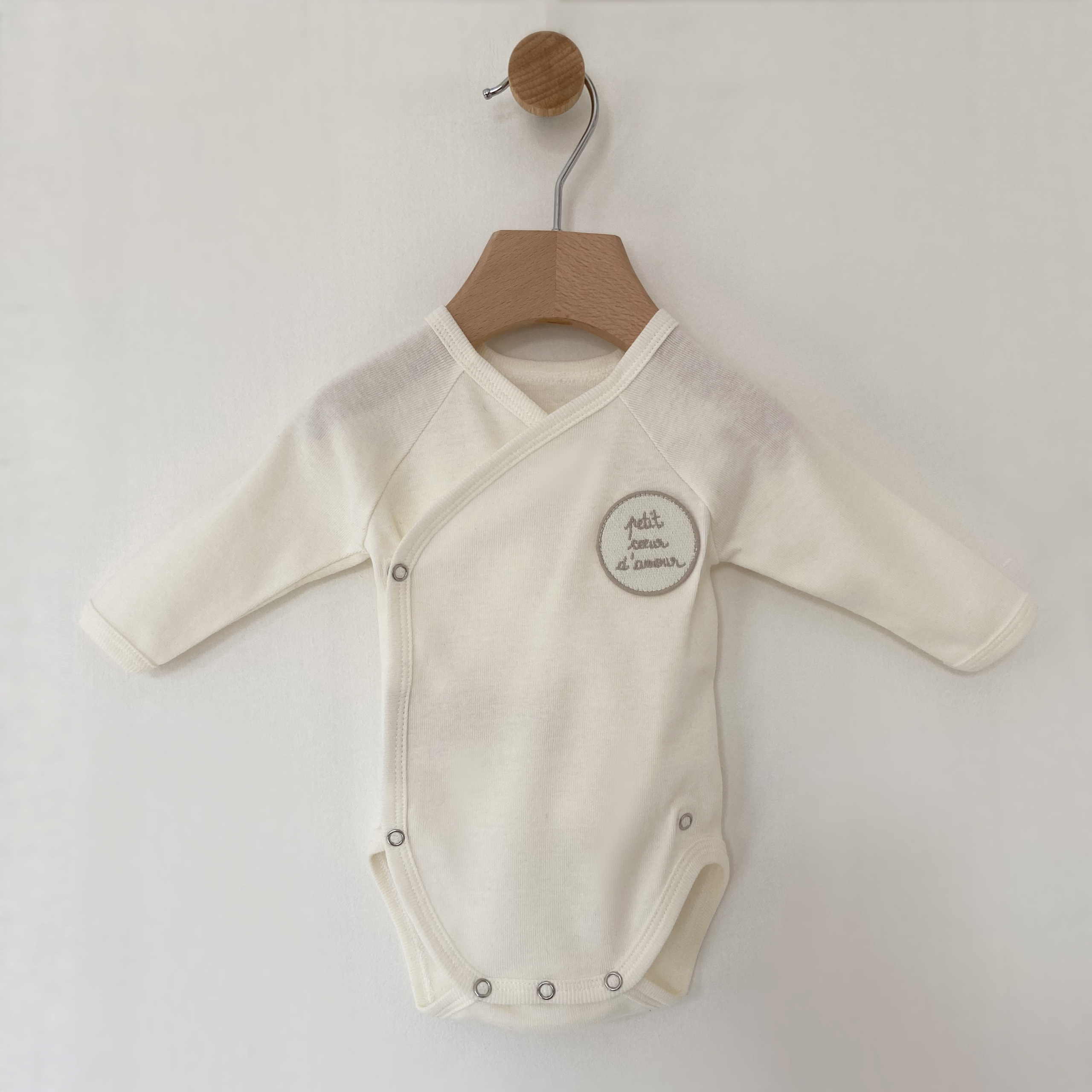 Body cache-cœur brodé Aimeodore Paris Vêtements & accessoires pour bébé, fabriqués en France, éco-responsable & local en coton bio
