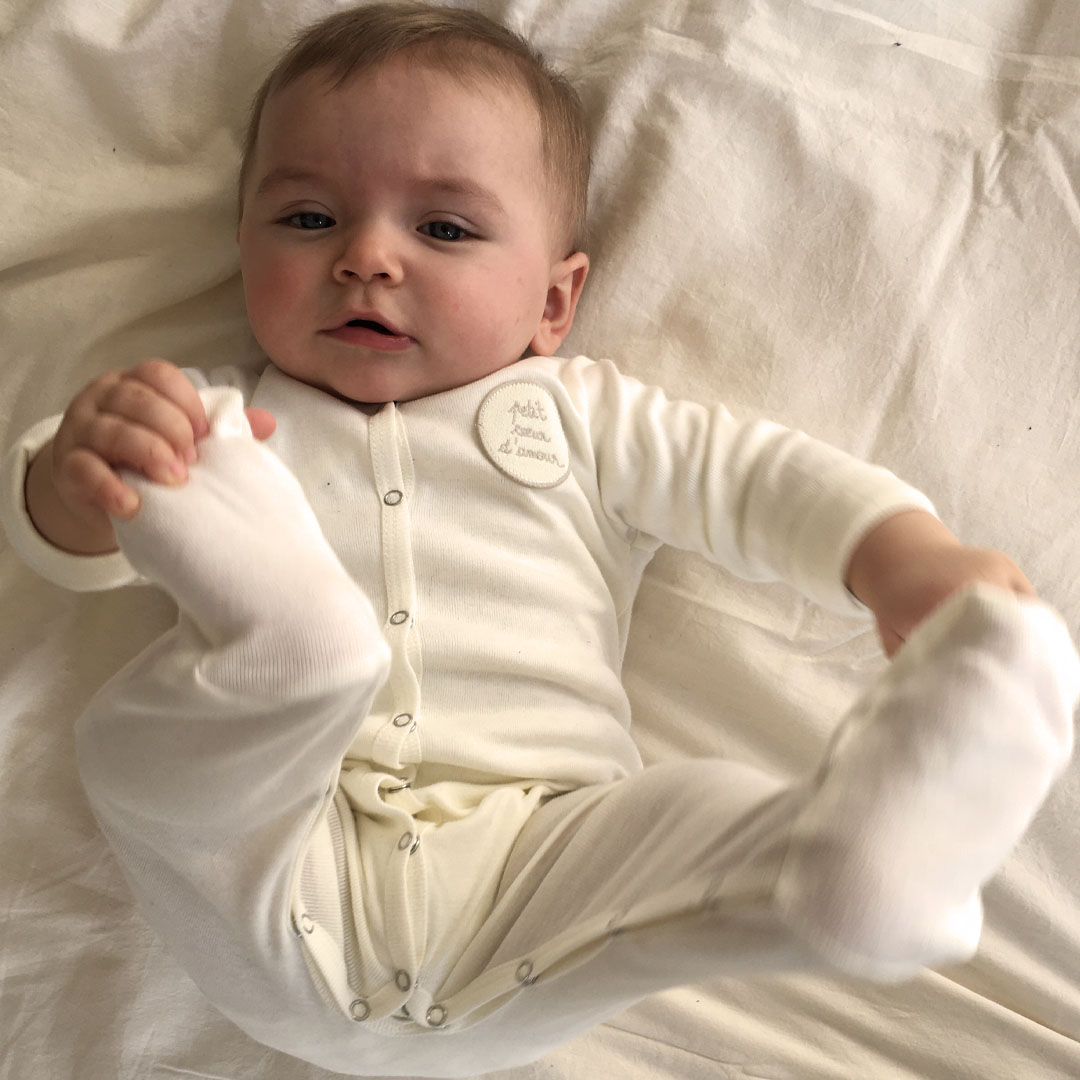 Pyjama Brodé Aimeodore Paris Vêtements & accessoires pour bébé, fabriqués en France, éco-responsable & local en coton bio